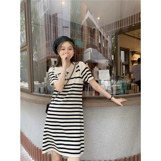 Đầm len kẻ sọc họa tiết ⚡️ảnh thật⚡️ váy đầm len dày dặn, body, xinh xắn cho nữ