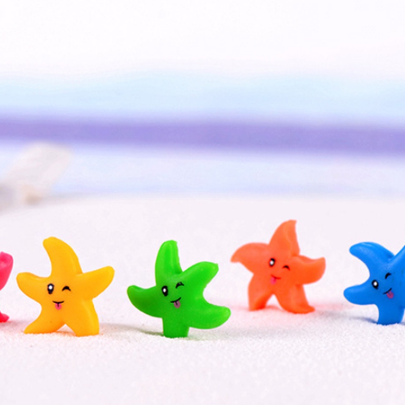 Set 5 Mô Hình Sao Biển Mini Trang Trí Sân Vườn