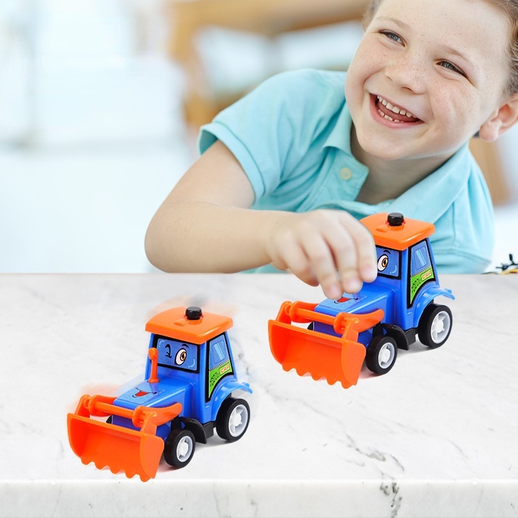 Đồ Chơi Xe Công Trường ABS Kiểu Hoạt Hình Dễ Thương Cho Bé