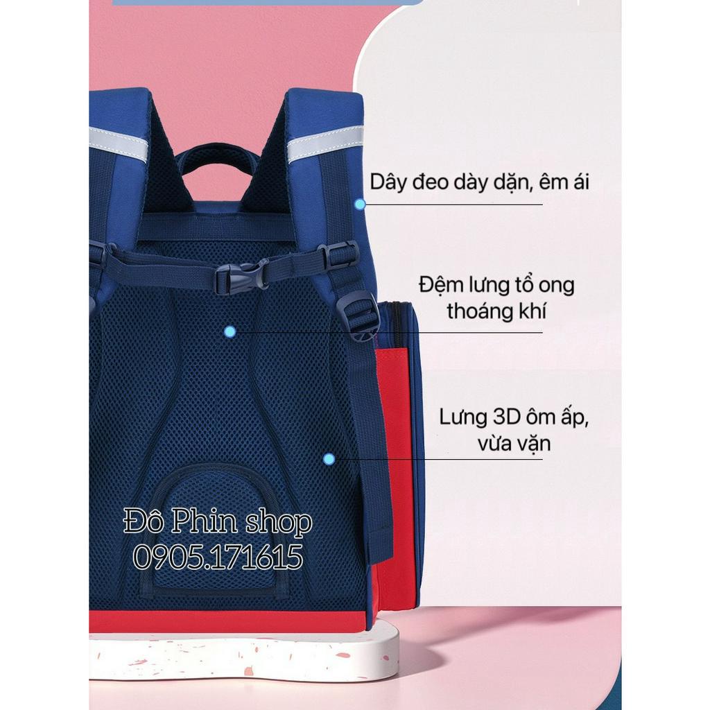 Balo siêu nhẹ, chống gù học sinh tiểu học cấp 1 cấp 2 TopBear cho bé trai bé gái không thấm nước, chống màimòn
