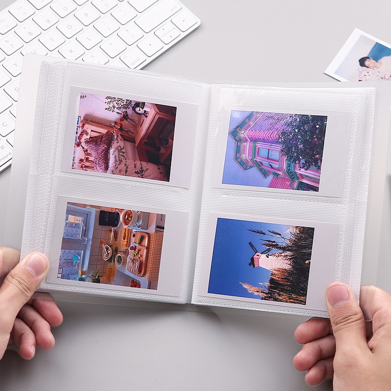 Cuốn Album Ảnh 3 Inch Thiết Kế Trong Suốt Đơn Giản Phong Cách Hàn Quốc