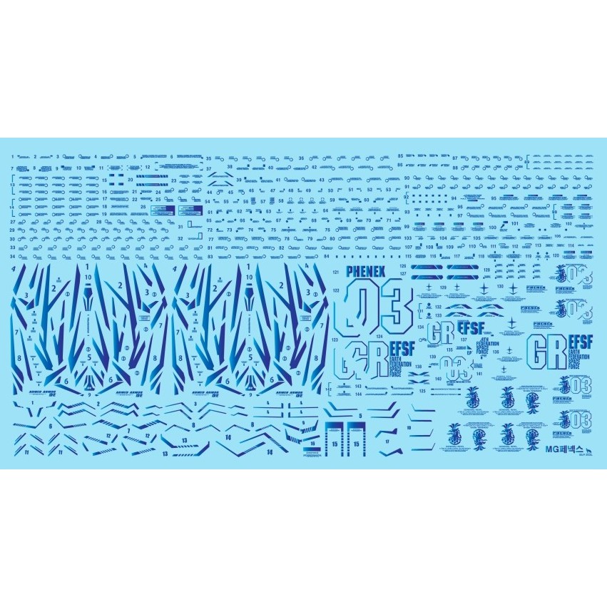 Decal nước hologram - MG Phenex