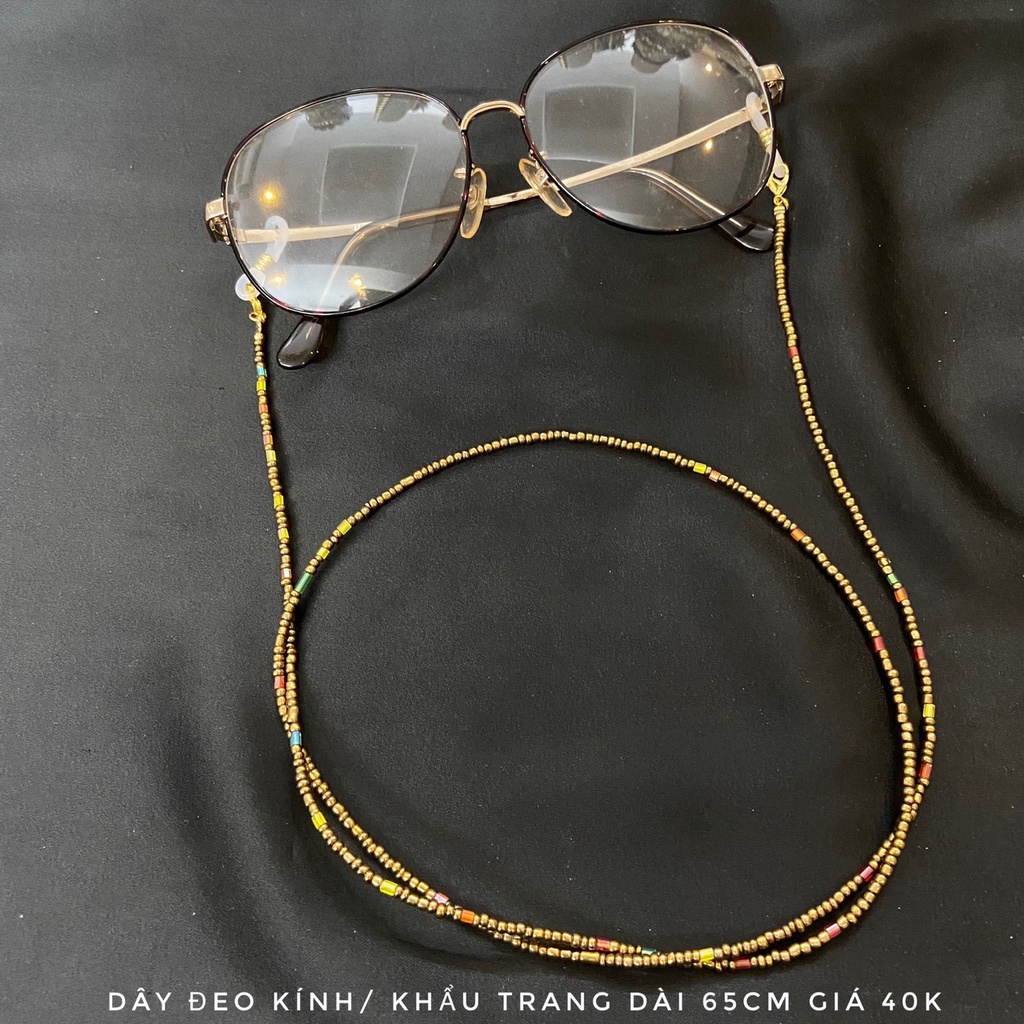 Dây đeo kính / dây đeo khẩu trang hạt cườm nhiều màu