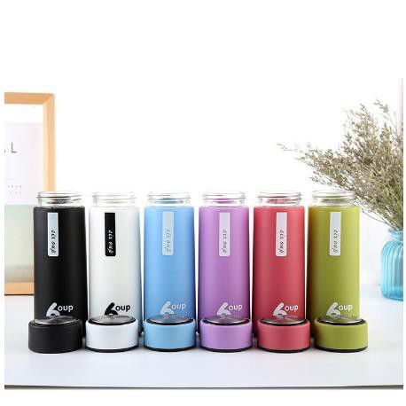 Bình nước thủy tinh 450ml 6 UP " Shopee ship "