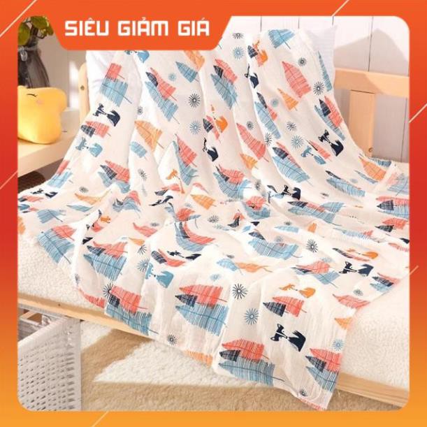 Khăn Muslin swaddle Sợi tre cho bé