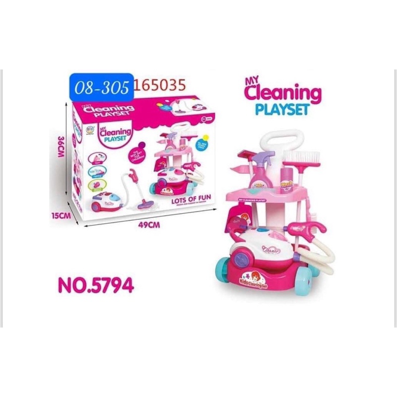 BỘ DỌN NHÀ CHO BÉ CLEANING SET CÓ MÁY HÚT BỤI