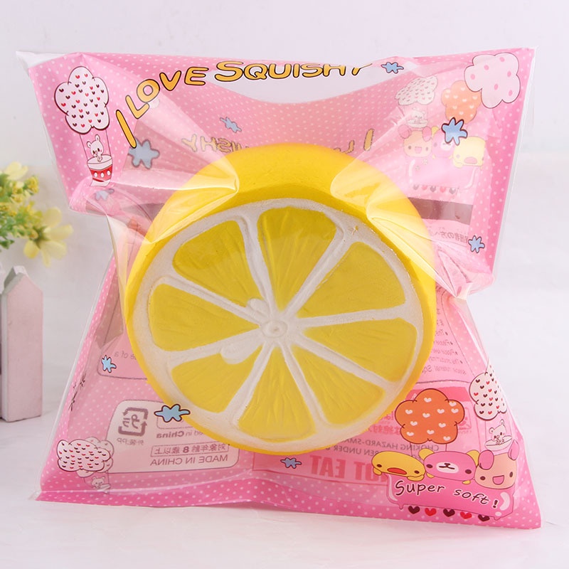 Squishy Lớn JUMBO Hình quả chanh Đồ Chơi Xốp Giảm Stress Hình mềm mịn dễ Thương đàn hồi Cho Bé