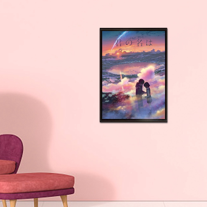 ahlsen Tranh treo poster hoạt hình anime Nhật Bản Your Name