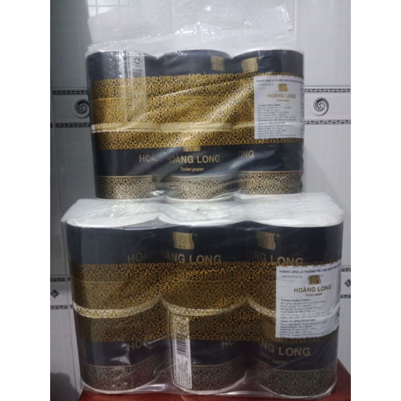 Sale lốc 6 cuộn đen quấn quả cao cấp của Hoàng Long chính hãng.