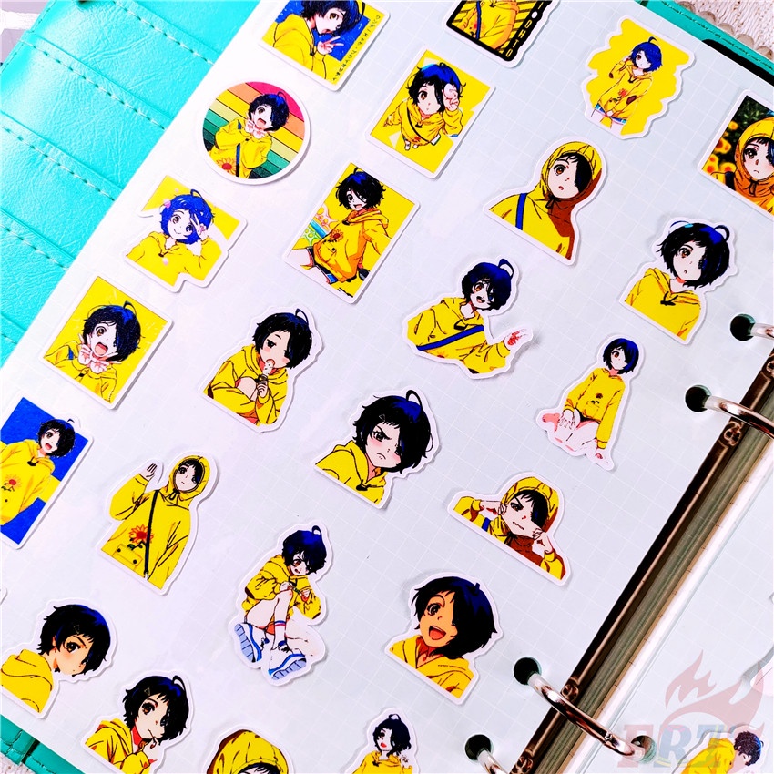 ★★★ Sticker Dán Trang Trí Nhật Ký Q-2 Hình Wonder EGG ★★★ Set 48 Miếng Dán Trang Trí Album Thời Trang DIY