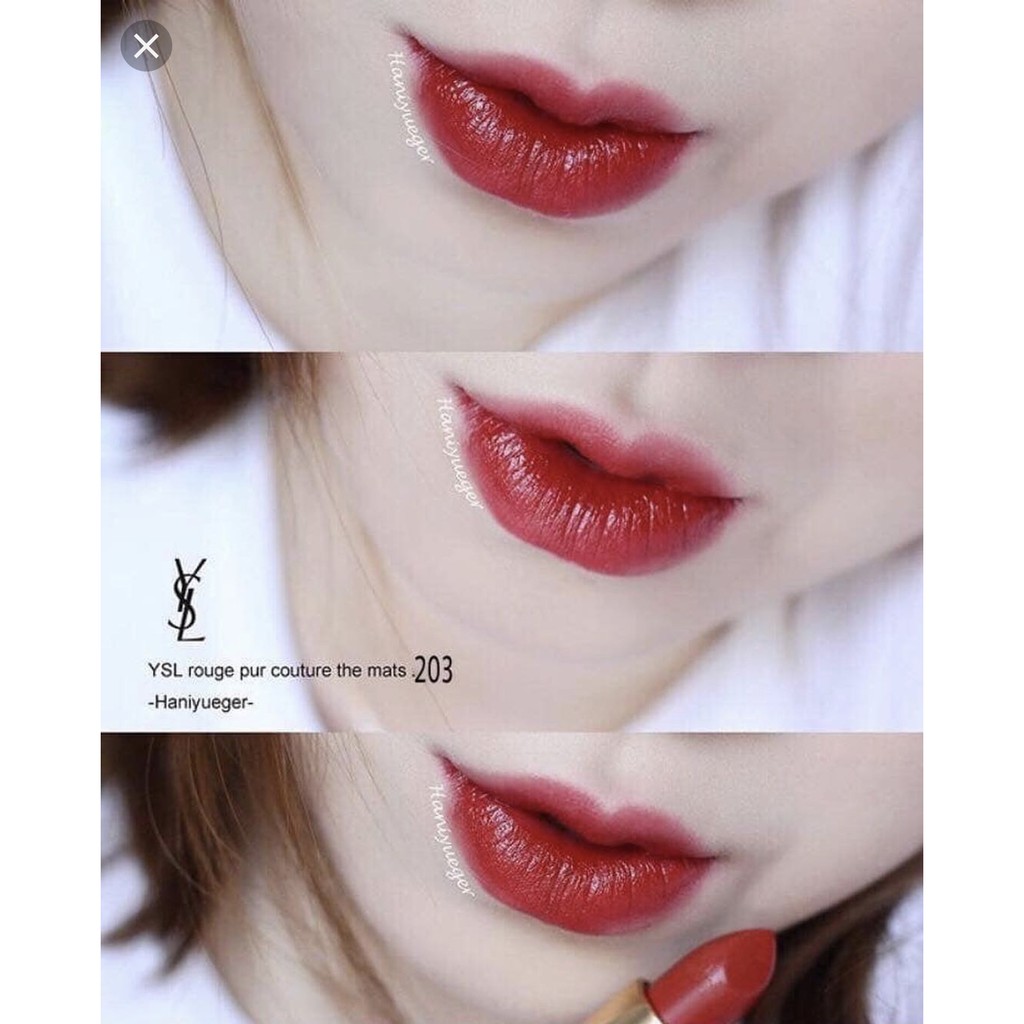 Bill Berlin Ysl 203 Son Ysl Rouge Pur Couture The Mats Mau 203