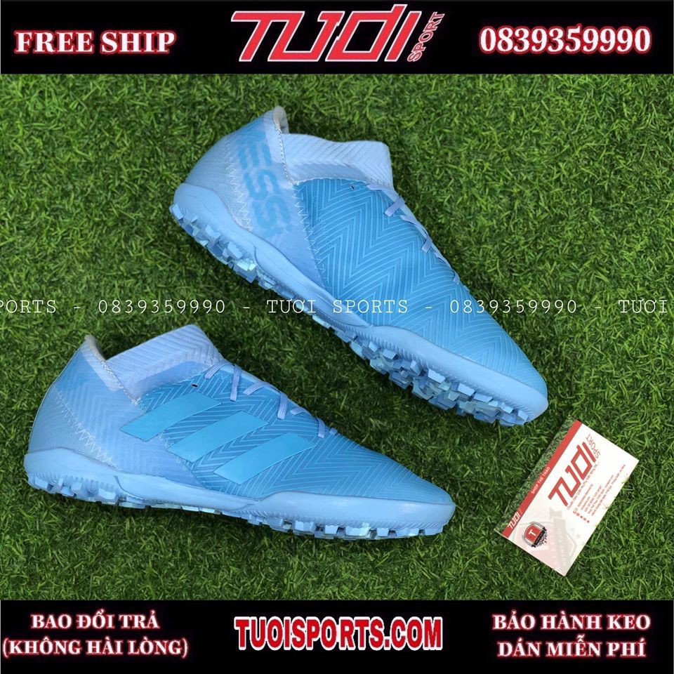 [ Tăng TÚI + VỚ ] Giày đá bóng NEMEZIZ MESSI CỔ THUN TF 2019 GIÁ RẺ CHẤT LƯỢNG