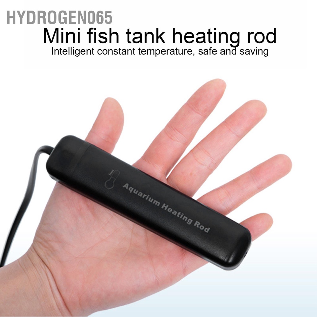 26±2℃ Thanh Sưởi Ấm Bể Cá Nhỏ Mini Máy Làm Nóng Chìm Điều Khiển 20W Trong vòng 10L Hydrogen065