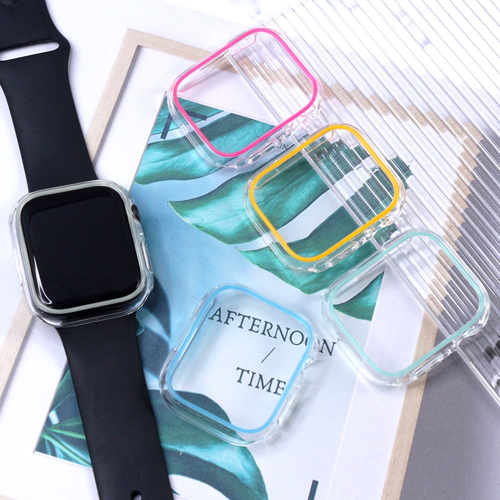Ốp Bảo Vệ Trong Suốt Dành Cho iwatch 45mm 41mm 44mm 40mm 7 6 se 5 4 3 2 1