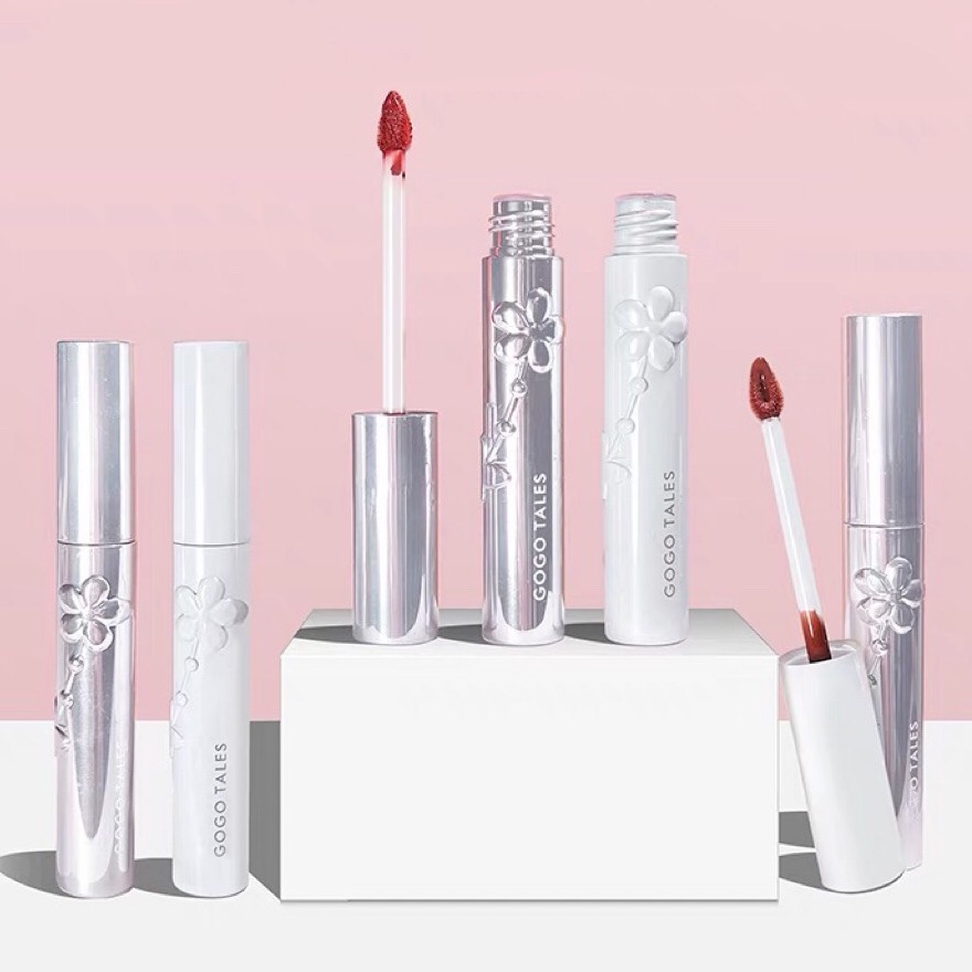 Son kem bóng khắc hoa Gogo Tales mềm môi căng mọng môi Water Light Embossed Lip Glaze Gogotales GT345 GOGO97