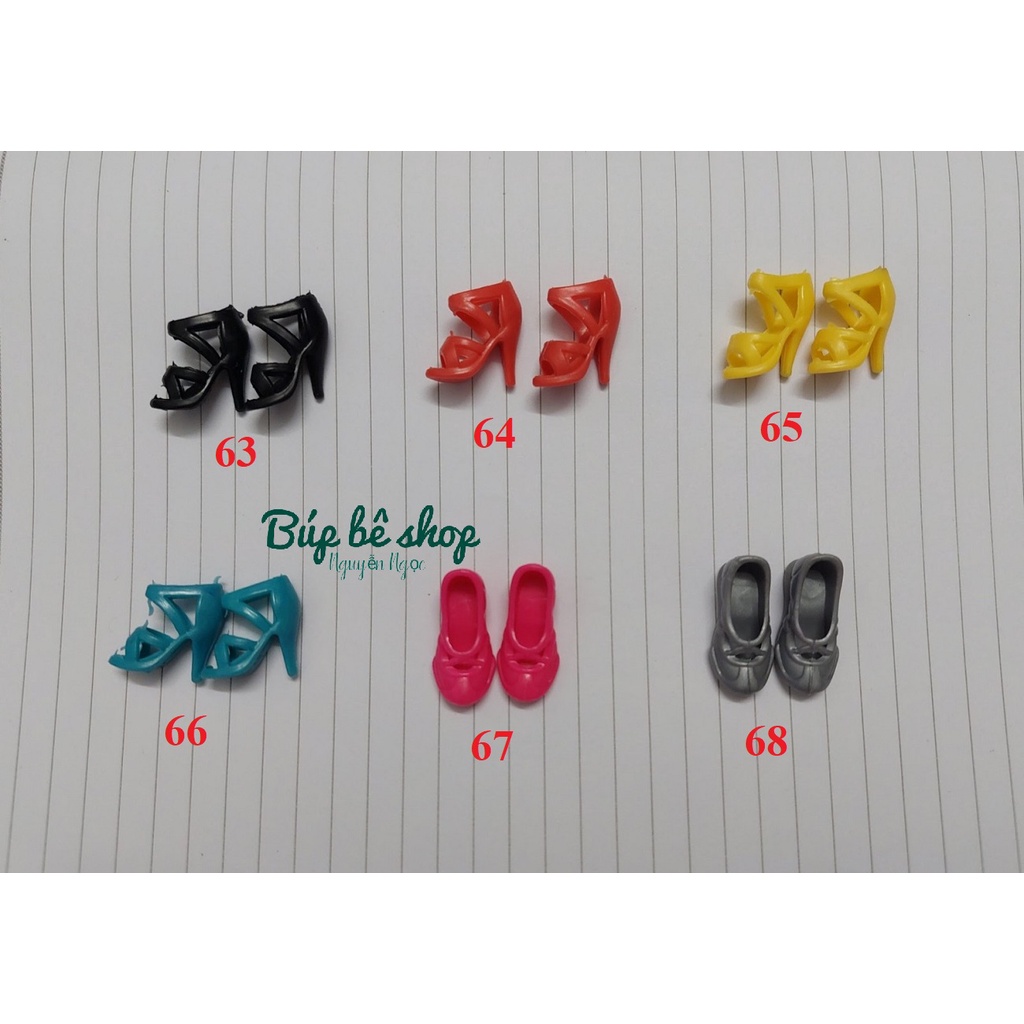 6 - Giày búp bê Barbie, búp bê 30 cm