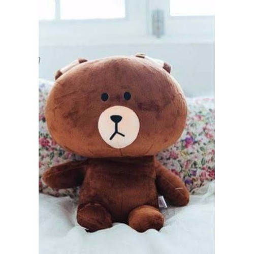 Gấu bông Brown dễ thương khổ vải 80cm(size 60cm)