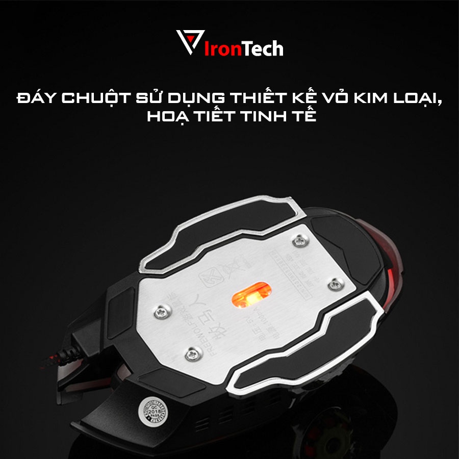 Chuột gaming MACRO IronTech MIHUN G461 PRO chuột máy tính có dây LED huyền ảo 6 phím đa năng 3200DPI cho game thủ