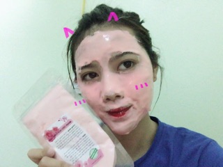 Mask mặt nạ dẻo hoa hồng Hàn