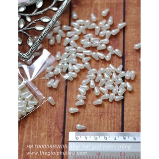 HAT00008BW05-30gr hạt giọt nước trắng