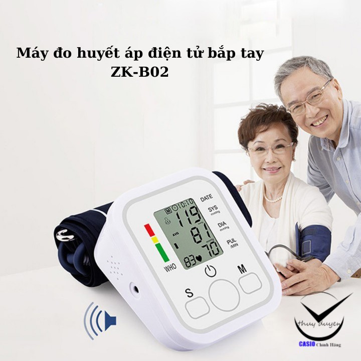 Máy đo huyết áp điện tử bắp tay jziki ZK-B02 (BẢO HÀNH 1 năm - 1 đổi 1 trong 14 ngày)