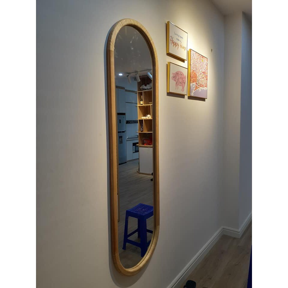 GƯƠNG SOI TOÀN THÂN GỖ THÔNG 40X120