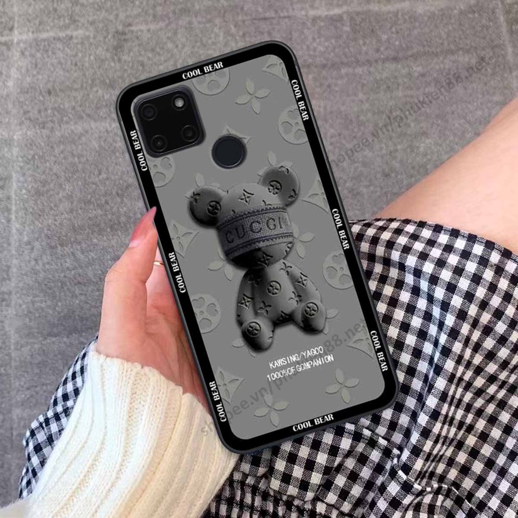 Ốp Realme 9i bear, k@ws thương hiệu phong cách ốp lưng thời trang cao cấp