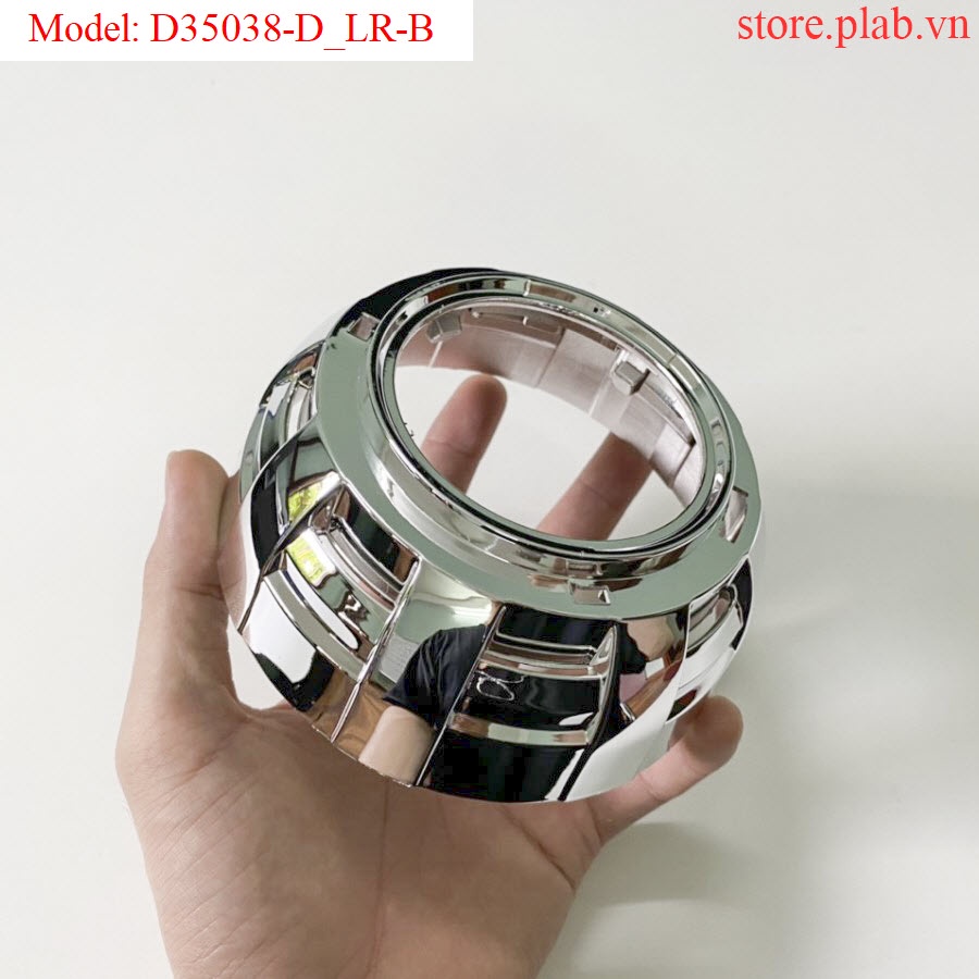 Chụp xi mạ bạc gắn bi cầu và mắt thiên thần 3 inch - lắp vòng thiên thần các loại