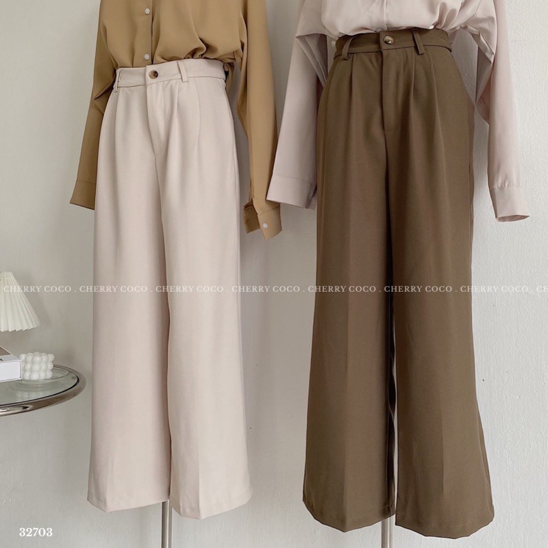 Quần vải may ly 32703 CHERRYCOCO | BigBuy360 - bigbuy360.vn