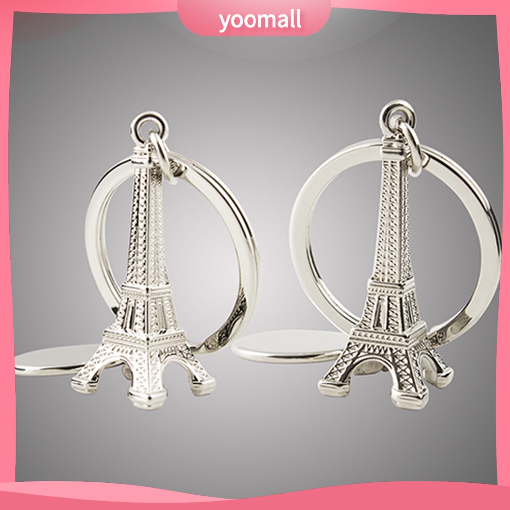 Móc gắn chìa khóa hình tháp Eiffel sáng tạo dễ thương