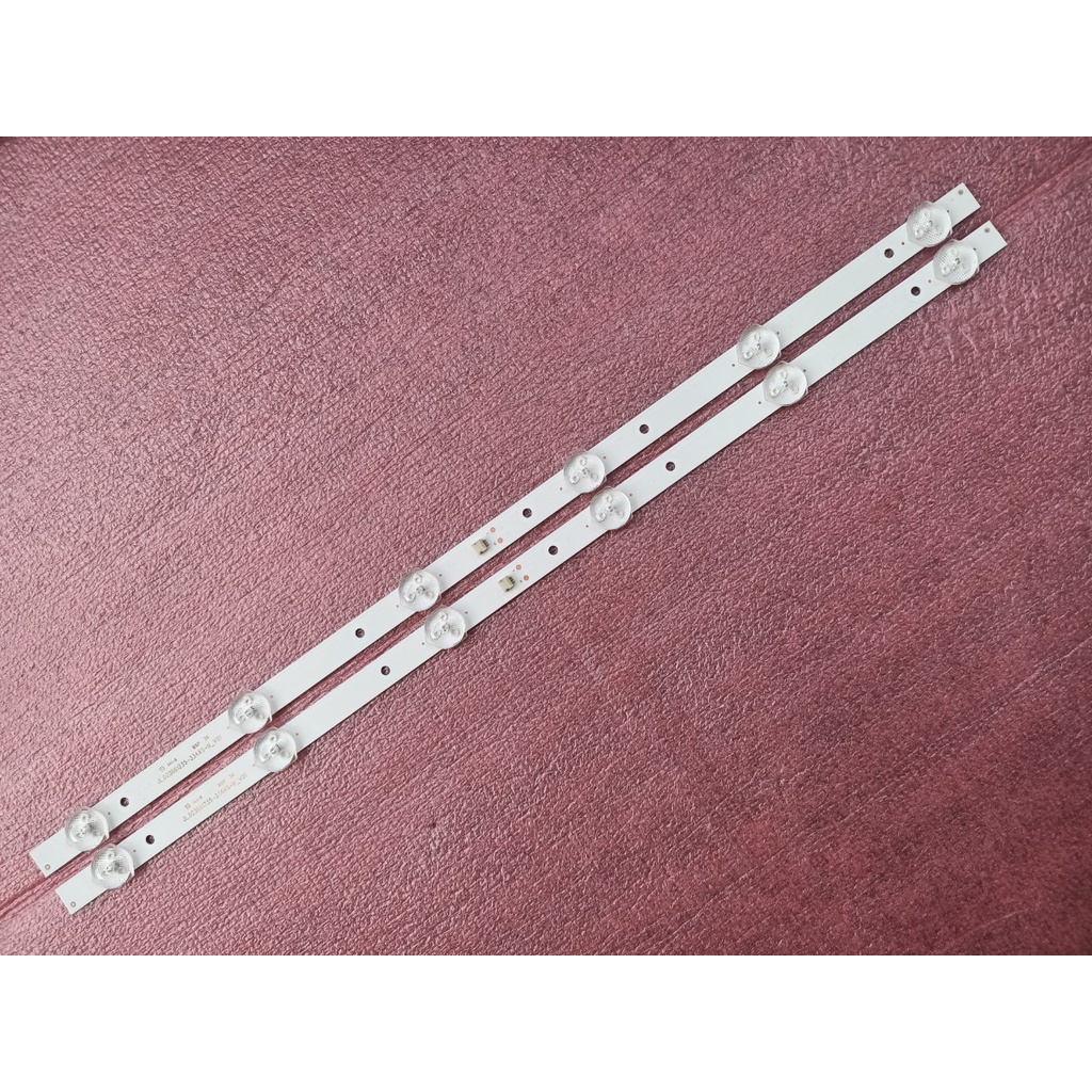 THANH LED TIVI ASANZO 24 25 INCH 25T350 VÀ CÁC ĐỜI MÁY KHÁC, HÀNG MỚI 100%, BỘ 2 THANH, MỖI THANH 6 BÓNG 3V, DÀI 44cm