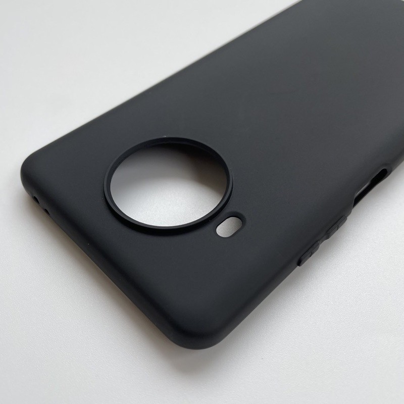 Ốp lưng dẻo cho Xiaomi Mi 10T Lite Silicon nhám màu đen chống bẩn, Vân tay