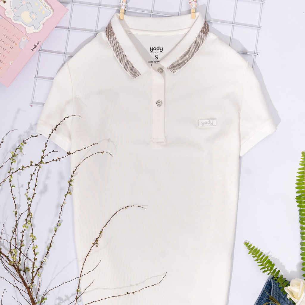 Áo Polo Nữ Mắt Chim YODY - Áo Cộc Tay Có Cổ Chất Liệu Cotton Thoáng Mát, Trẻ Trung, Năng Động, Độ Bền Cao - Mã APN3340 | BigBuy360 - bigbuy360.vn