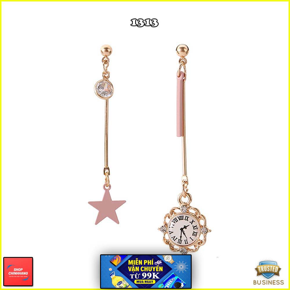 BÔNG TAI NỮ DÁNG DÀI MẶT ĐỒNG HỒ CỰC LẠ PHONG CÁCH - CH1313