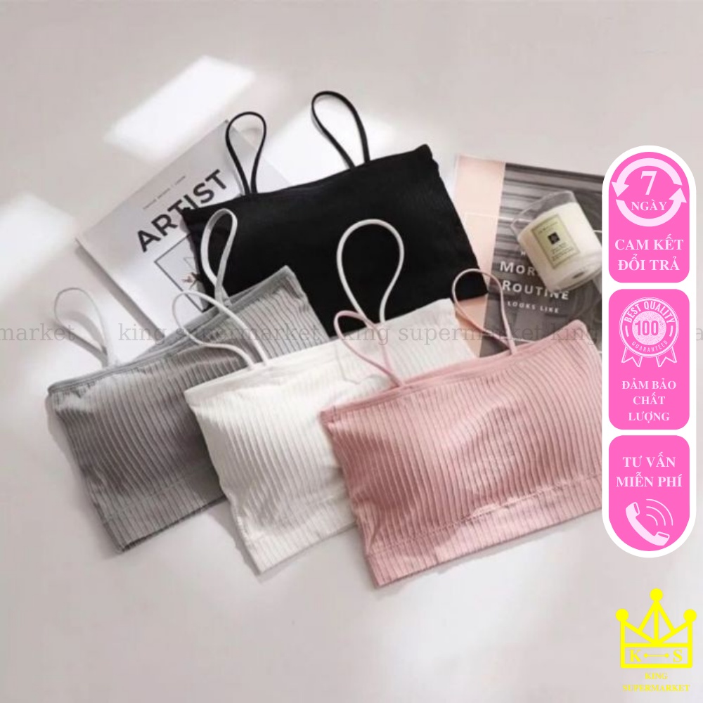 [Mã FAMARAL2 giảm 10K đơn 50K] Áo bra 2 dây len tăm cực đẹp MÃ ABR006 | BigBuy360 - bigbuy360.vn