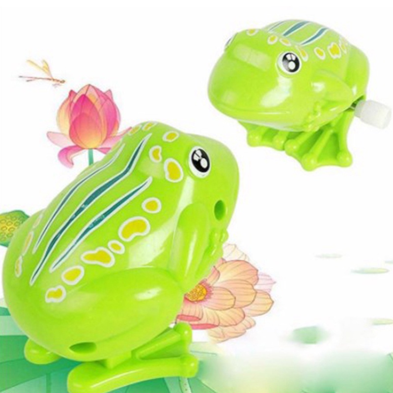 Đồ Chơi Hình Con Ếch Nhảy Sử Dụng Dây Cót Dễ Thương Cho Trẻ
