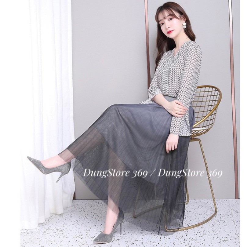 Chân Váy Loang Xếp Ly Dáng dài Cao Cấp Siêu Xinh Freeship,Chân Váy Xòe Nhiều màu Xu Hướng Thời Trang Hottrend Mới 2021