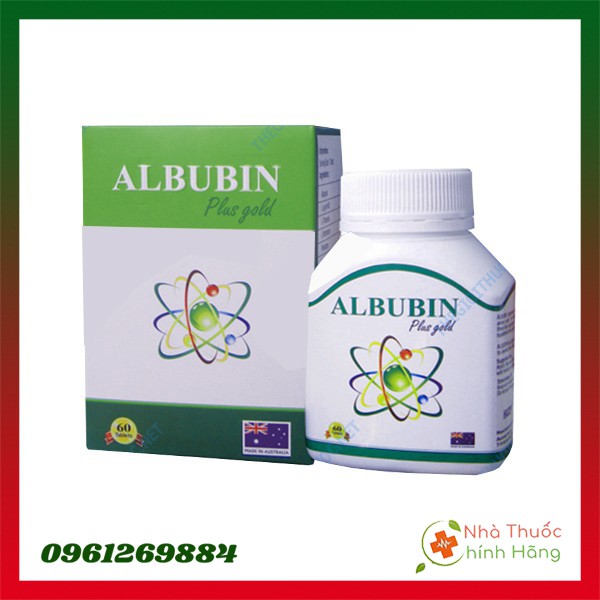 Viên Uống Phục Hồi Sức Khỏe Albubin Plus Gold - Lọ 60 Viên