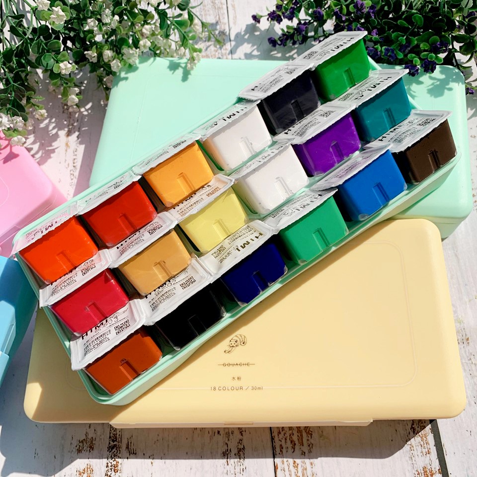 Màu Gouache Himi thạch 18 / 24 màu