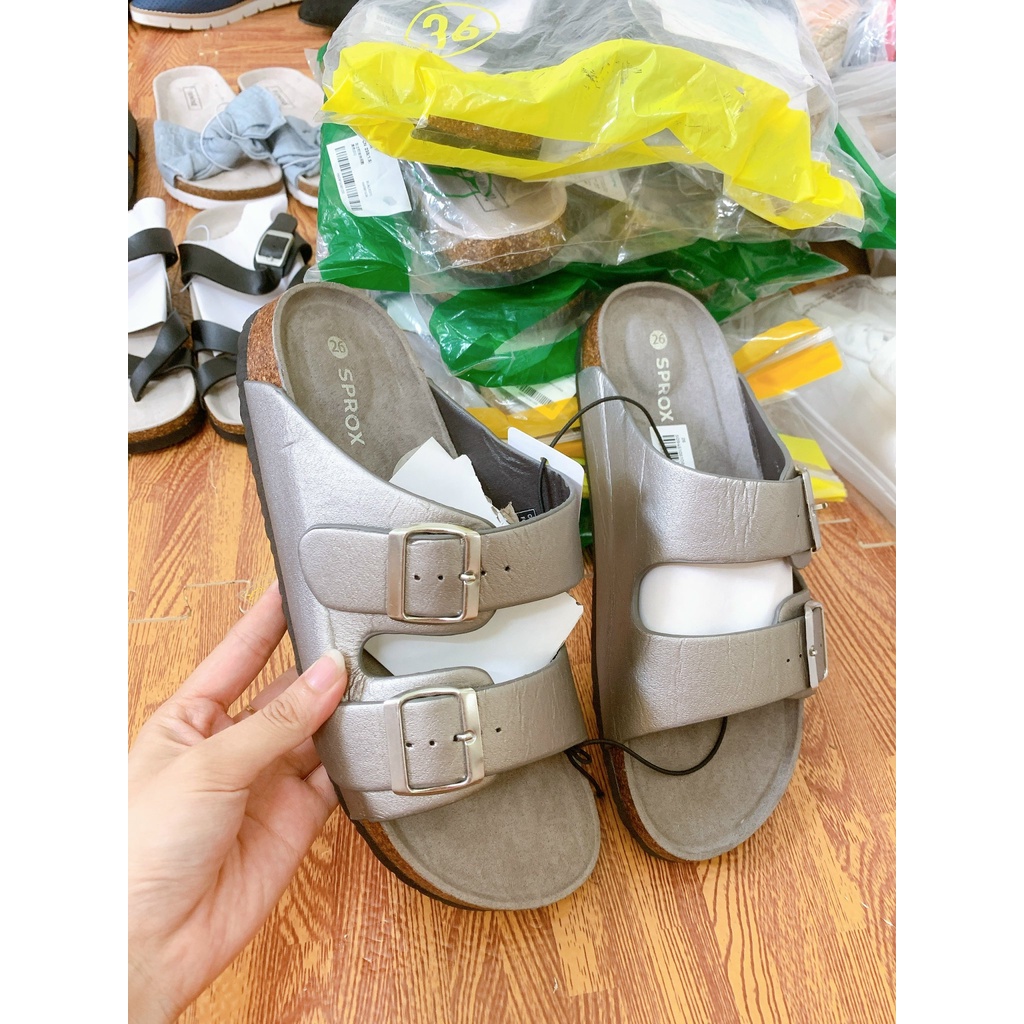 HOT TREND - LÔ 1206D2- Dép Sandal đế trấu quai bạc Unisex, Hàng xuất EU chất xịn, Lên chân cực Tây