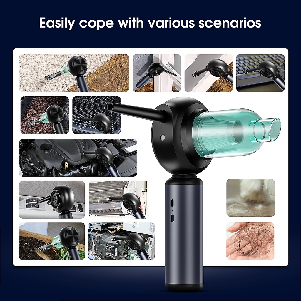 Máy Hút Bụi Chân Không 60000RPM 2 Trong 1 Tiện Dụng