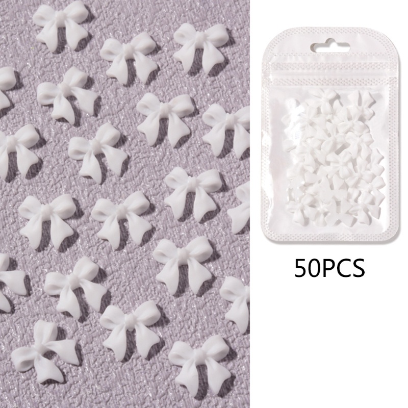 Set 50 Phụ Kiện Nơ 3D Đính Móng Nghệ Thuật