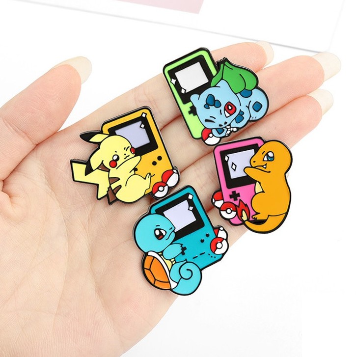 Pin cài áo trong hoạt hình Poke chơi game điện tử - GC309