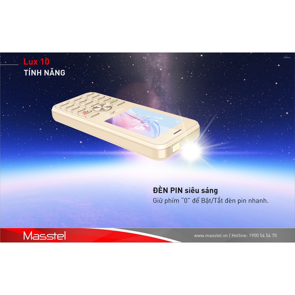 Điện thoại Masstel LUX 10 4G- Hàng Chính Hãng - Bảo Hành Toàn Quốc