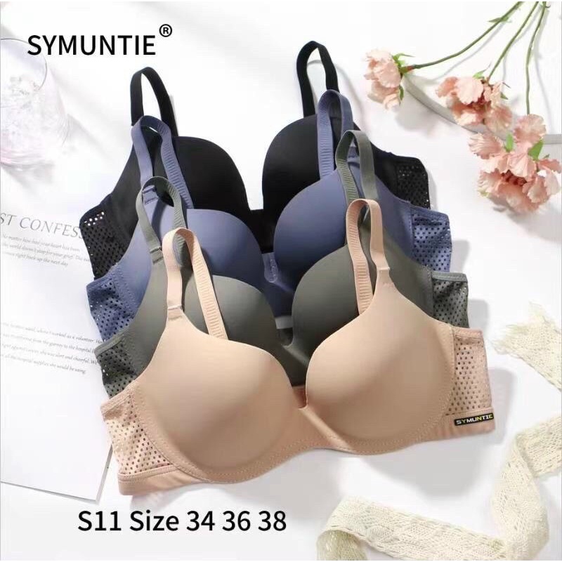 Áo Lót Nữ Su Đúc Không Gọng Thông Hơi ⚡SYMUNTIE⚡ Áo Ngực Su Nâng Ôm Tròn Ngực Siêu Đẹp - S11