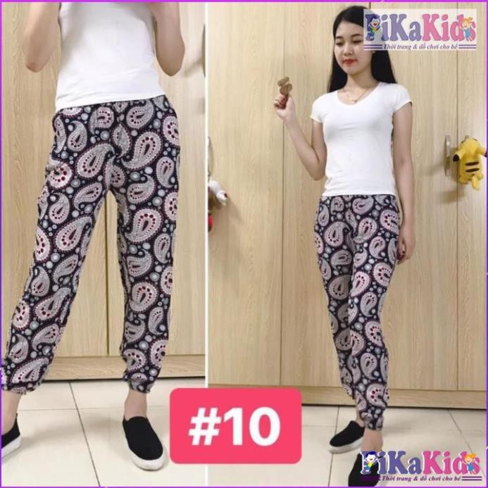 LANH LOẠI 1 Quần lanh thổ cẩm suông bo gấu Quần alibaba quần tole tôn vải xuất