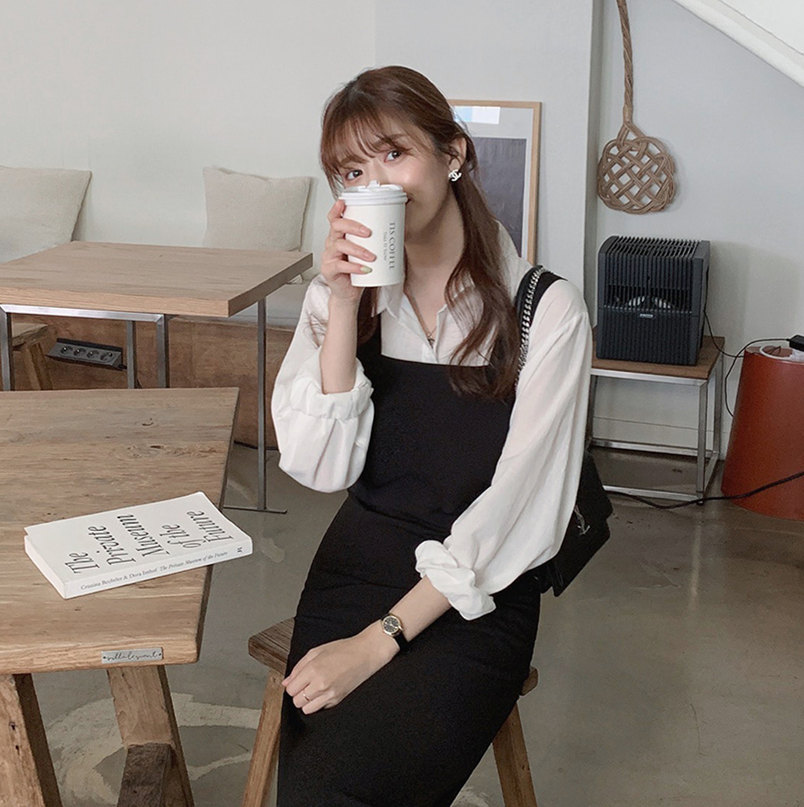 Áo Sơ Mi Màu Sắc Trơn / Đầm Không Tay Xinh Xắn Dành Cho Nữ 36543 (bán lẻ)