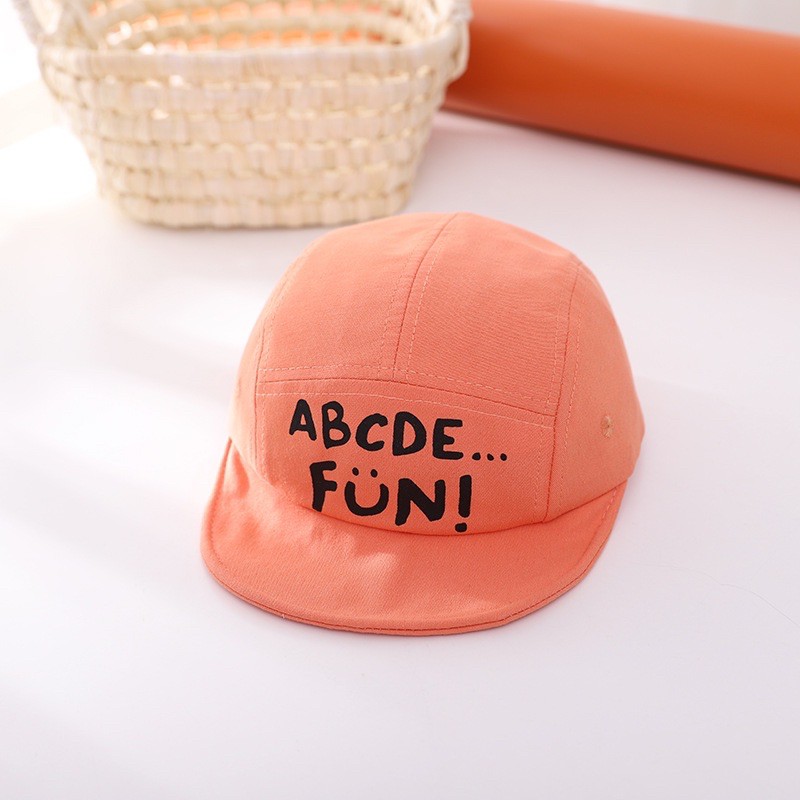Mũ chữ dành cho bé trai bé gái mùa hè ABCDE Fun mã D25