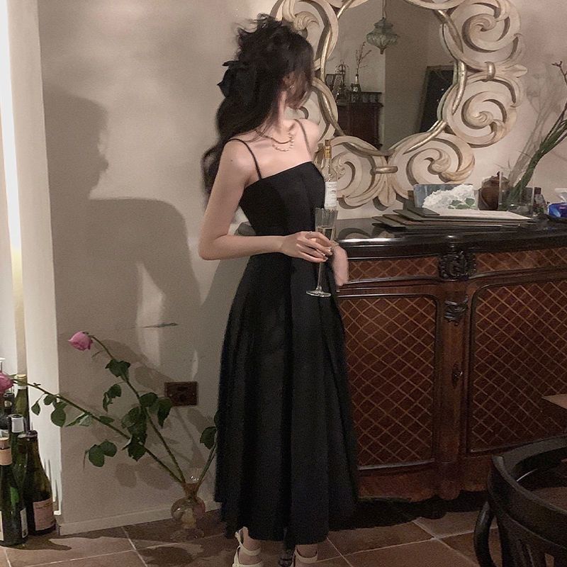 Đầm Hai Dây Dáng Xoè Dài taobao order