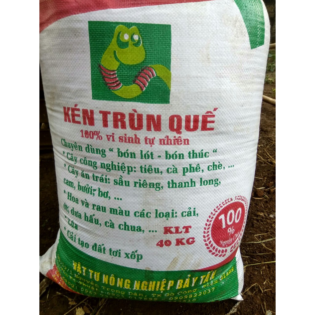 Phân trùn quế 1Kg Earthworm fertilizer - gia si, chuyen cho trong rau sach, cay kieng